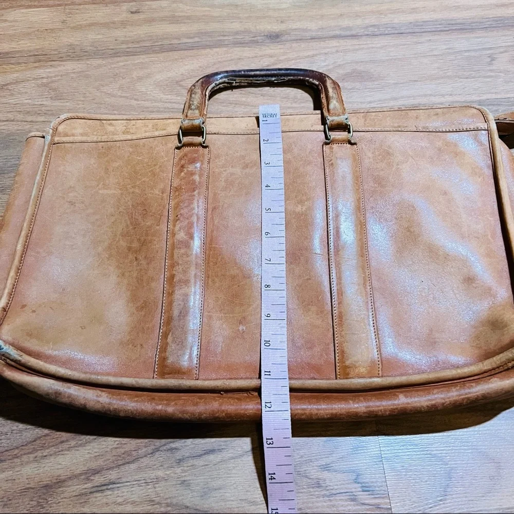 Coach Tan Brown Leather Unisex Briefcase